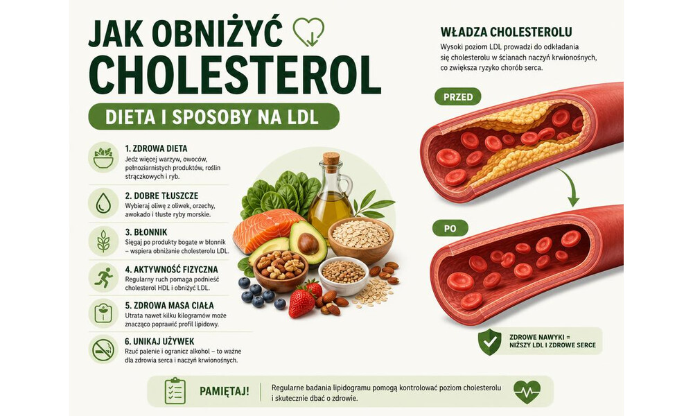 Jak obniżyć cholesterol? Dieta i sposoby na LDL