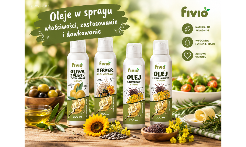 Oleje w sprayu - właściwości, zastosowanie i dawkowanie