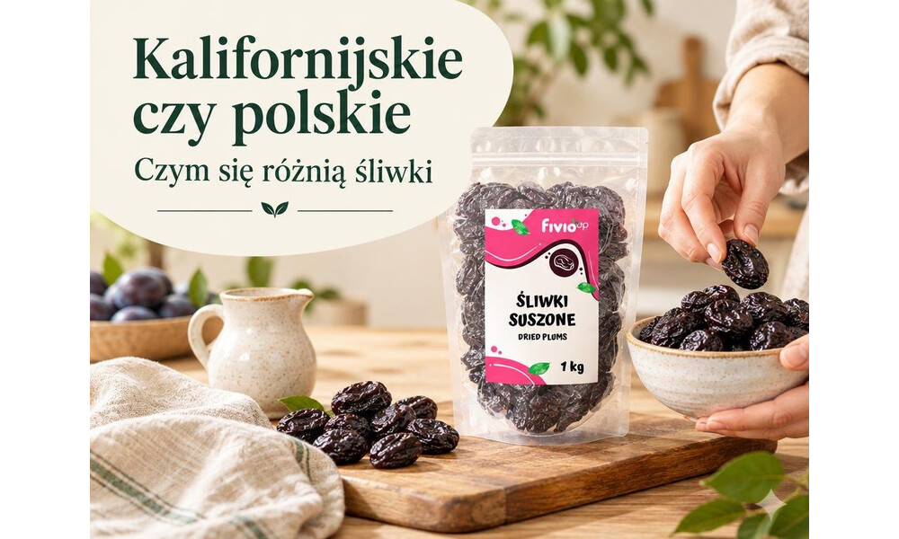 Śliwki kalifornijskie czy polskie - czym się różnią suszone śliwki