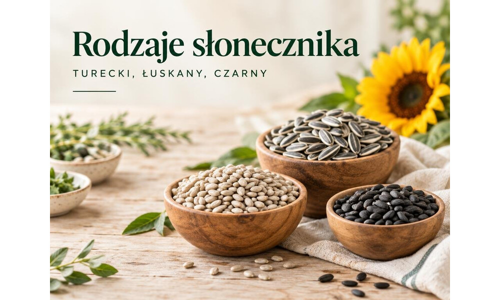 Słonecznik jadalny - turecki, łuskany i czarny: czym się różnią