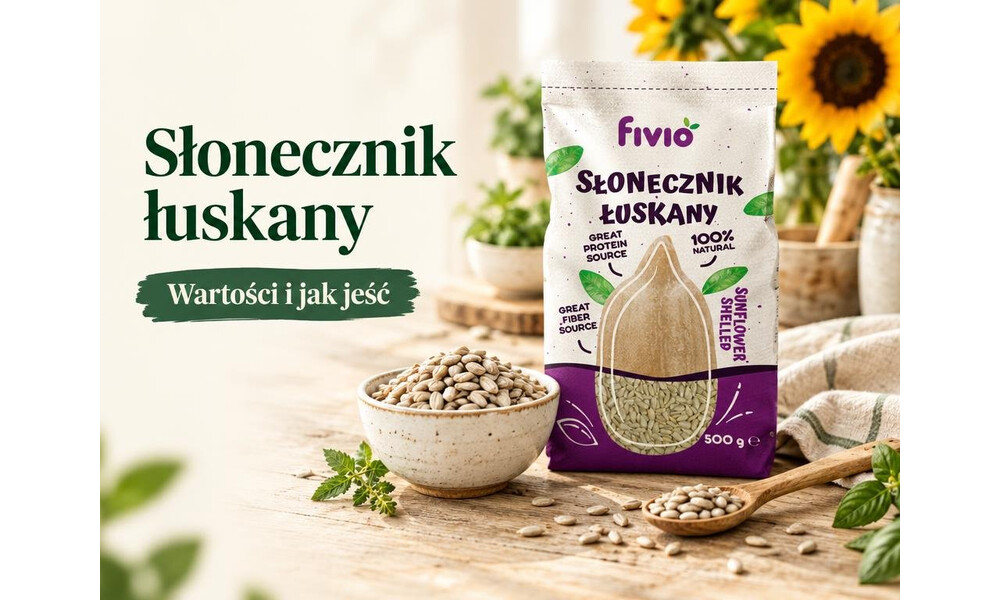 Słonecznik łuskany - wartości odżywcze, kalorie i jak go jeść