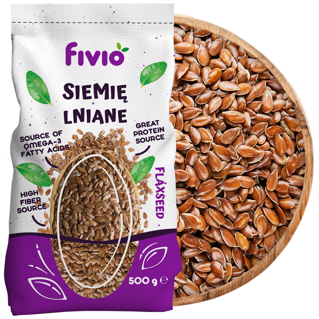 Siemię lniane 500g fivio
