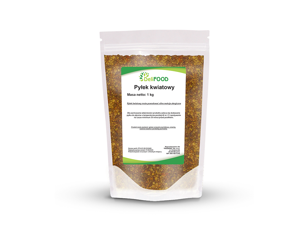 Pyłek Kwiatowy DeliFOOD 1kg - Naturalna Energia i Odporność