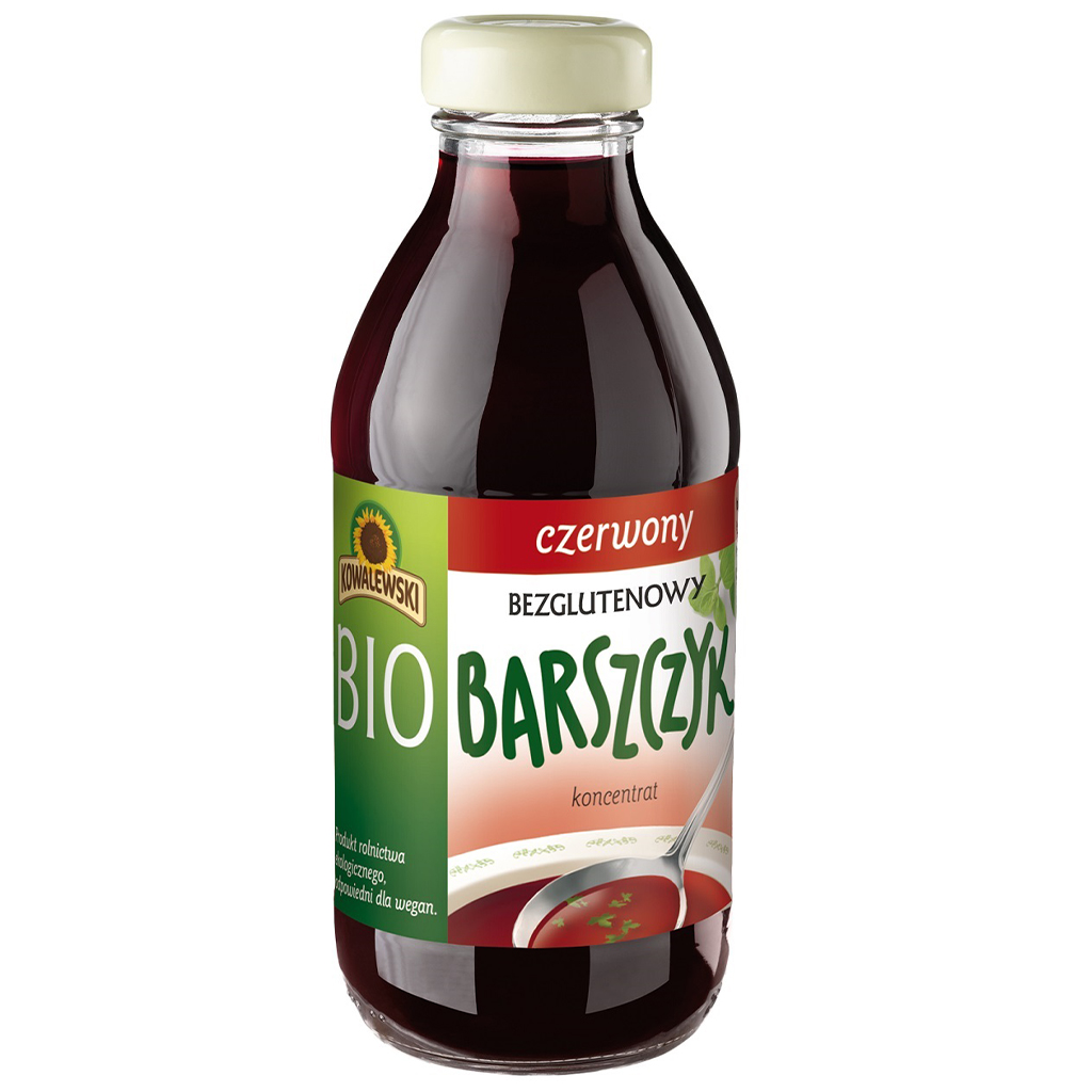 Kowalewski Barszcz czerwony bezglutenowy koncentrat bio 320 ml