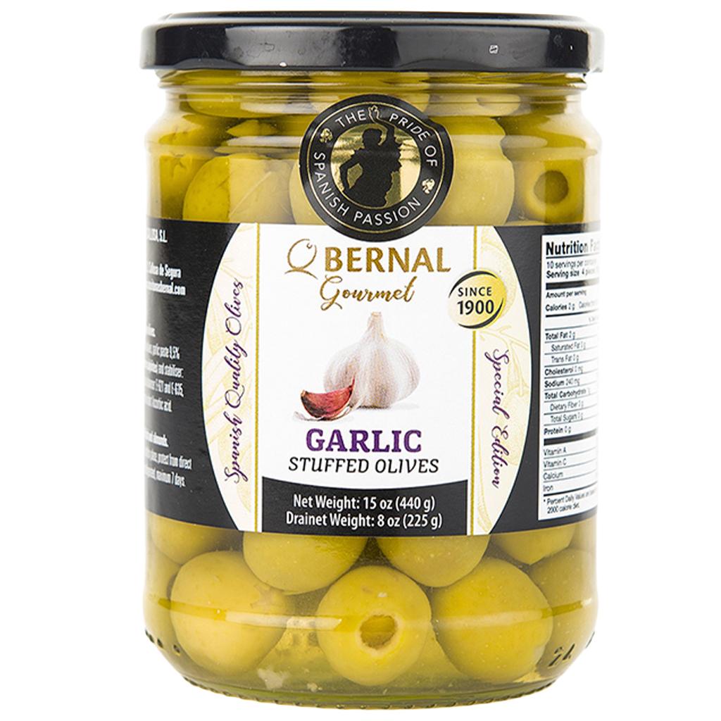 BERNAL Oliwki nadziewane czosnkiem 250 g