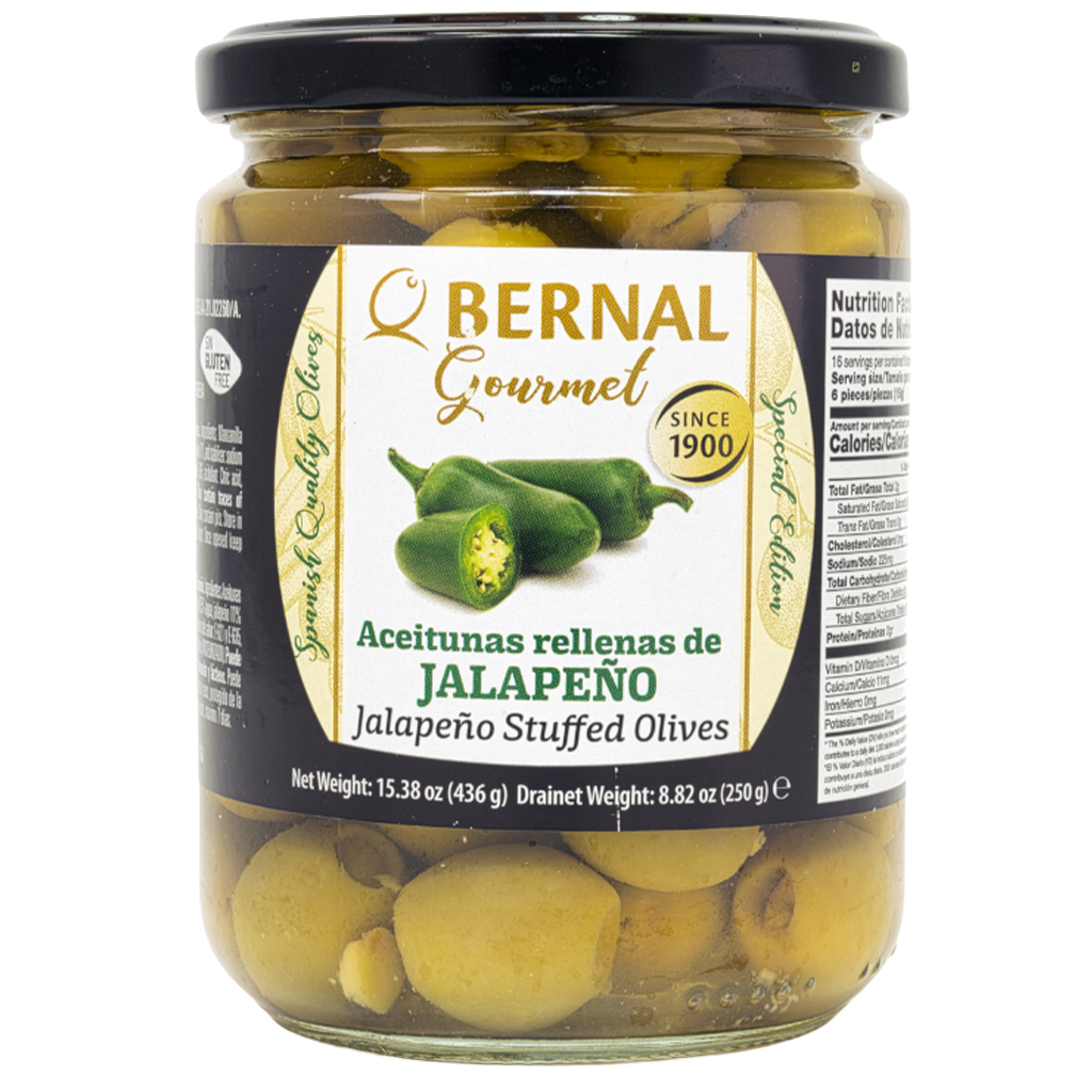 BERNAL Oliwki nadziewane jalapeno 250 g