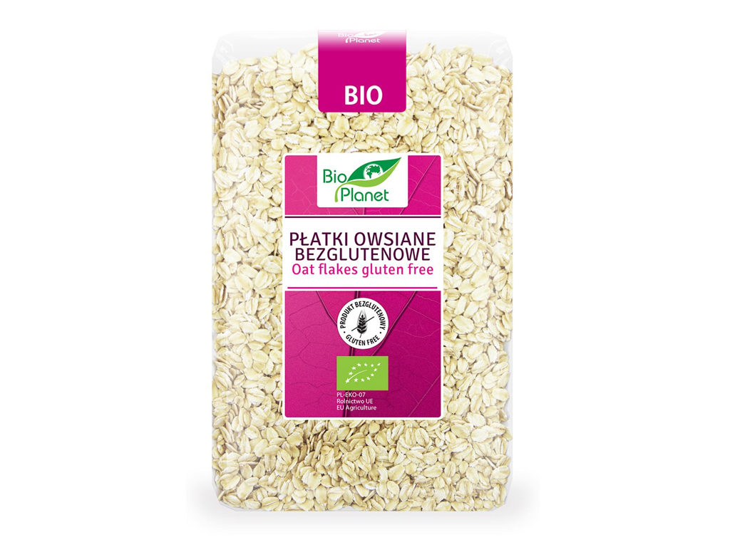 BIO PLANET BIO Płatki owsiane bezglutenowe 1kg